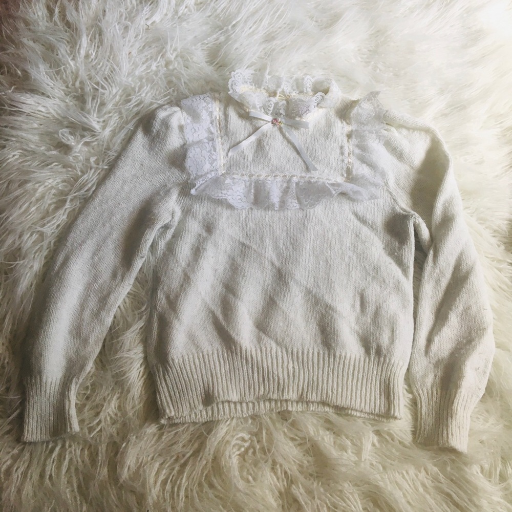 Vintage Cute Bib Collar Sweater